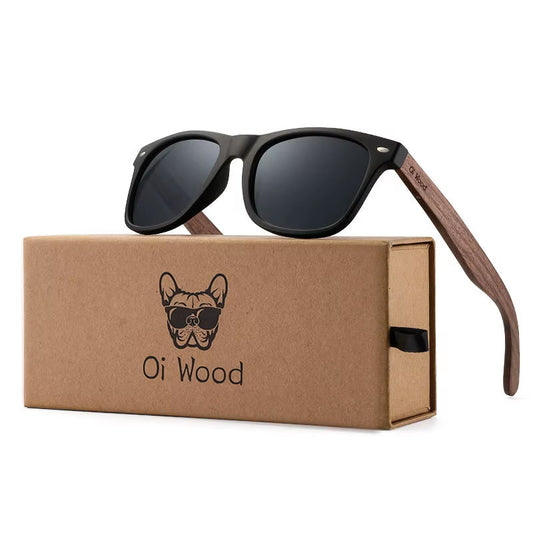 Brand Natural Wooden Sunglasses Men Polarized Fashion Sun Glasses Original Wood Oculos De Sol Masculino New TR90 Frames