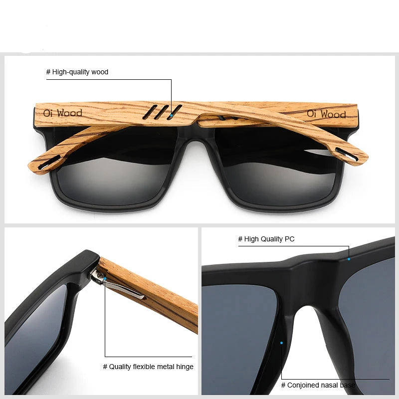 New High Quality Square Sunglasses for Men Polarized UV400 Fashion Sunglass Mirror Sport Sun Glasses Driving Oculos